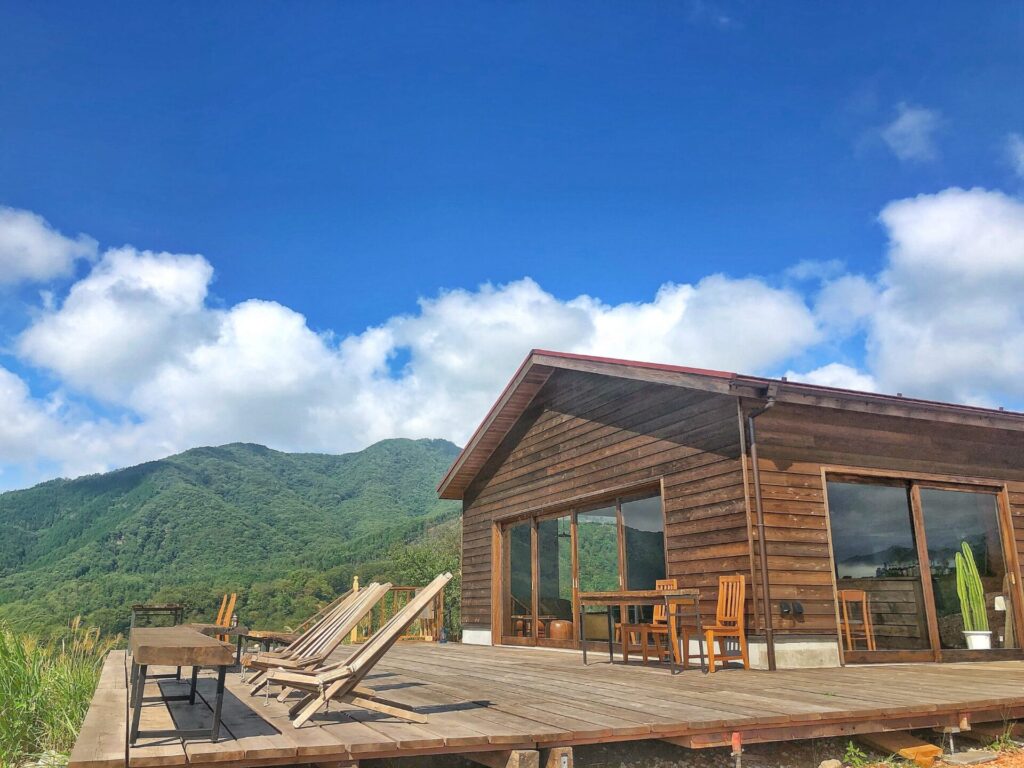 キャンプ場内にあるカフェ